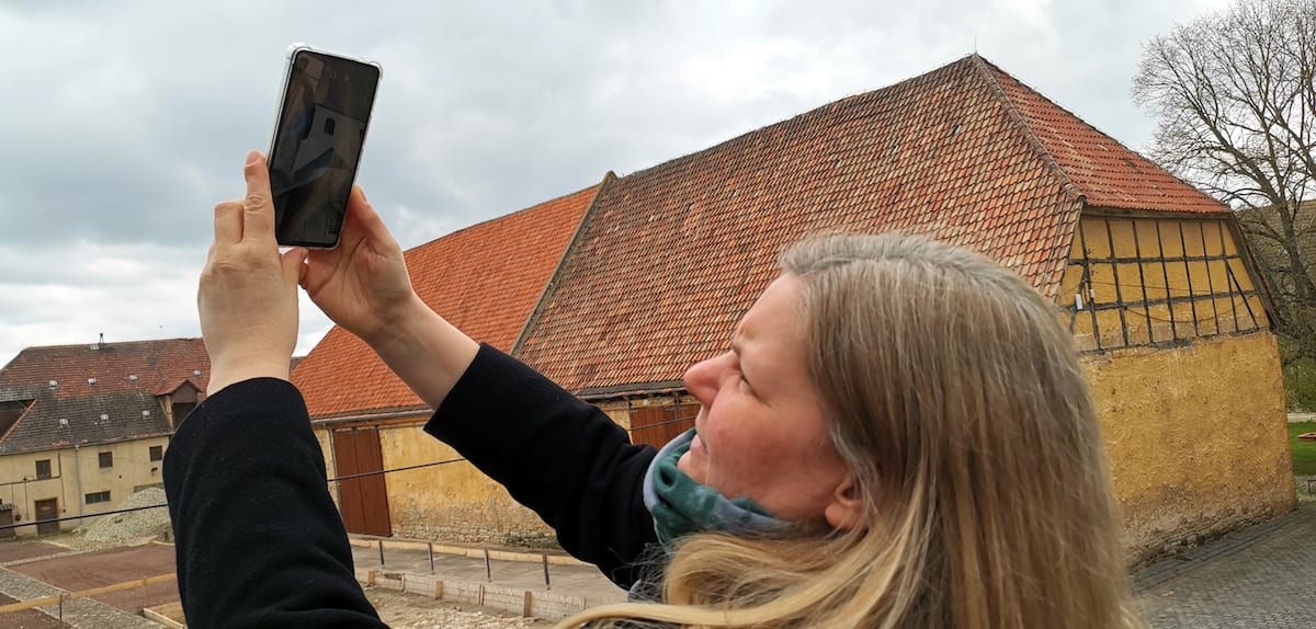 Memleben, Virtual Reality, Klosterkirche 10. Jahrhundert. Foto: Beate Ziehres, Reiselust-Mag